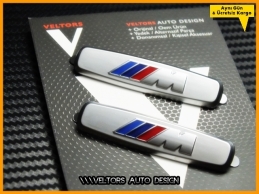 BMW M Technic M Logo Amblem M Koltuk Döşeme Logo Amblem Seti