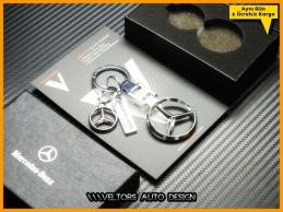 Mercedes AMG Logo Amblem Özel Krom Anahtarlık