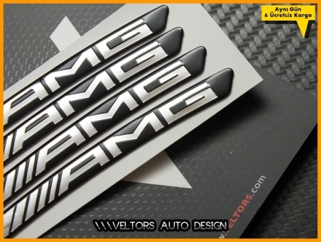 Mercedes AMG Jant Çerçeve Logo Amblem Seti
