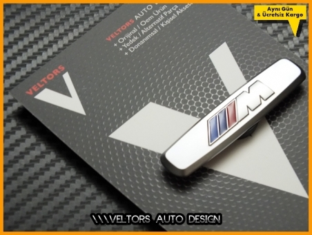 BMW M Torpido Kokpit Plaket Logo Amblem