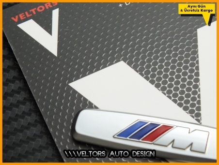 BMW M Torpido Kokpit Plaket Logo Amblem