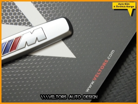 BMW M Torpido Kokpit Plaket Logo Amblem