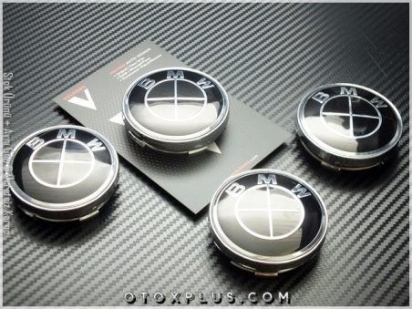 BMW Logo Amblem Parlak Siyah / Glossy Black Jant Göbeği Göbek Kapak
