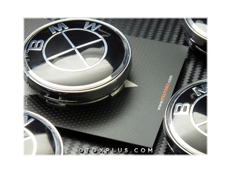 BMW Logo Amblem Parlak Siyah / Glossy Black Jant Göbeği Göbek Kapak BMW Logo Amblem Parlak Siyah / Glossy Black Jant Göbeği Göbek Kapak