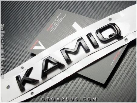 Skoda Siyah / Black KAMIQ Bagaj Yazı KAMIQ Logo Amblem