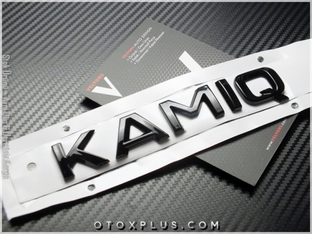 Skoda Siyah / Black KAMIQ Bagaj Yazı KAMIQ Logo Amblem