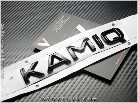 Skoda Siyah / Black KAMIQ Bagaj Yazı KAMIQ Logo Amblem