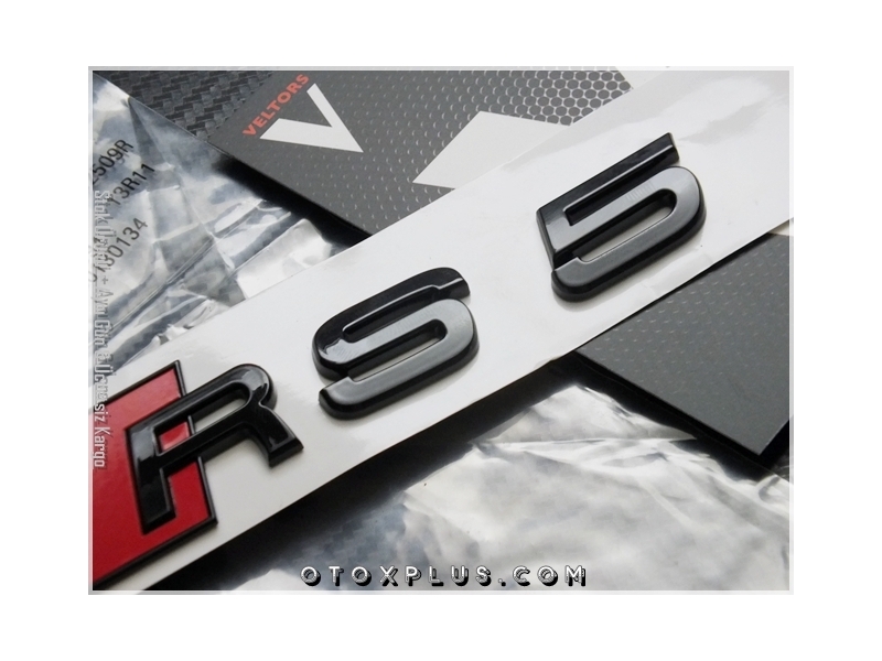 Audi A5 Serisi Glossy Black / Parlak Siyah RS5 Bagaj Yazı logo Amblem