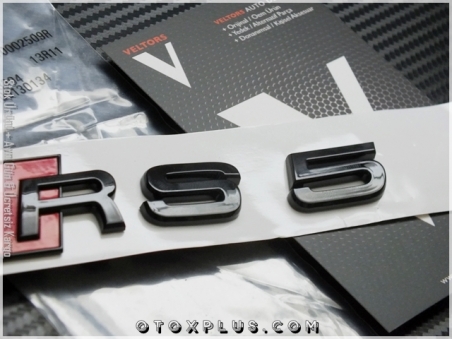 Audi A5 Serisi Glossy Black / Parlak Siyah RS5 Bagaj Yazı logo Amblem