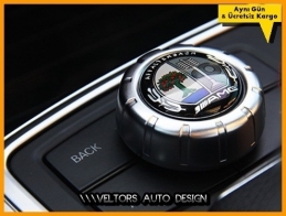 Mercedes AMG Multi Medya iDrive Kontrol Unite Logo Amblem Mercedes AMG Multi Medya iDrive Kontrol Unite Logo Amblem
