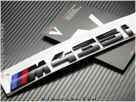 BMW 4 Serisi M 435 i / M435i Glossy Black / Parlak Siyah Bagaj Yazı