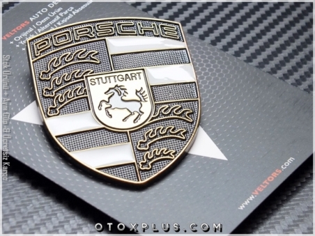 Porsche Ön Kaput Araç Logo Amblem