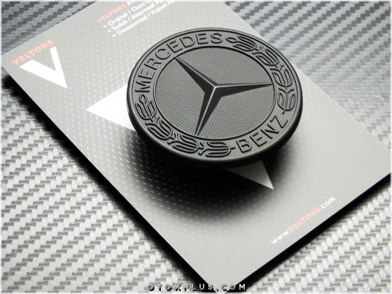 Mercedes Black / Siyah Kaput Yıldız Logo Amblem