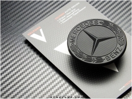 Mercedes Black / Siyah Kaput Yıldız Logo Amblem
