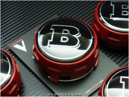 Mercedes BRABUS Logo Amblem Jant Göbeği Göbek Kapak Seti