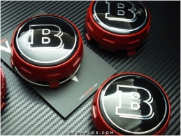 Mercedes BRABUS Logo Amblem Jant Göbeği Göbek Kapak Seti