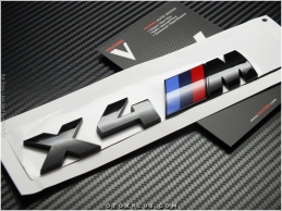 BMW X4 Glossy Black / Parlak Siyah M X4 Bagaj Yazı Logo Amblem Seti