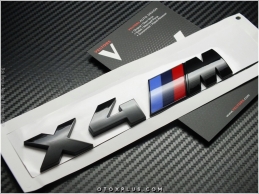 BMW X4 Glossy Black / Parlak Siyah M X4 Bagaj Yazı Logo Amblem Seti