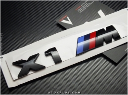 BMW X1 Serisi Glossy Black / Parlak Siyah M X1 Bagaj Yazı Logo Amblem