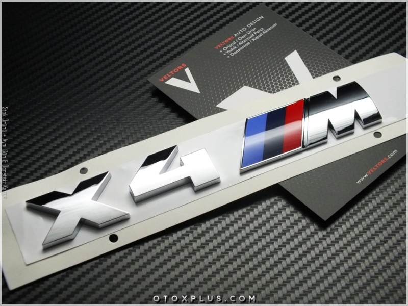 BMW X4 Serisi M X4 Bagaj Yazı Logo Amblem Seti