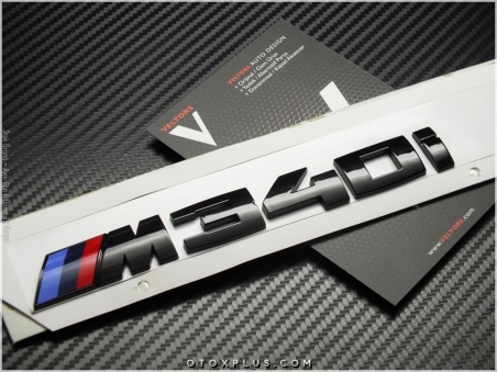 BMW Black / Siyah M 340 i / M340 i Bagaj Yazı Logo Amblem