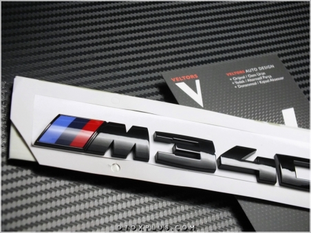 BMW Black / Siyah M 340 i / M340 i Bagaj Yazı Logo Amblem