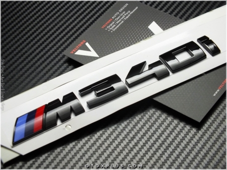 BMW Black / Siyah M 340 i / M340 i Bagaj Yazı Logo Amblem
