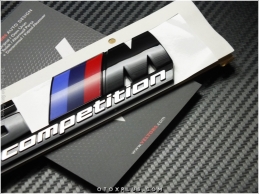 BMW Black / Siyah X5 M Competition Bagaj Logo Amblem Seti