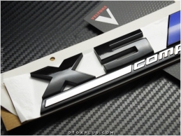 BMW Black / Siyah X5 M Competition Bagaj Logo Amblem Seti
