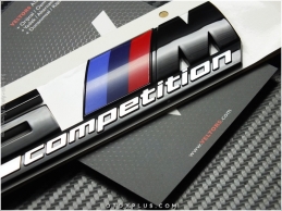 BMW Black / Siyah X5 M Competition Bagaj Logo Amblem Seti