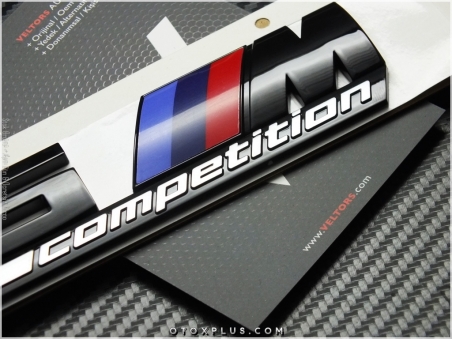 BMW Black / Siyah X5 M Competition Bagaj Logo Amblem Seti
