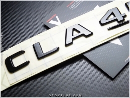 Mercedes Black / Siyah CLA 45 S / CLA 45S Yazı Logo Amblem