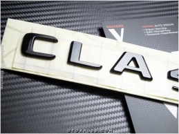 Mercedes Black / Siyah CLA 45 S / CLA 45S Yazı Logo Amblem