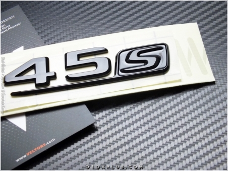 Mercedes Black / Siyah CLA 45 S / CLA 45S Yazı Logo Amblem