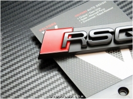 Audi Q5 RSQ5 / RS Q5 Piano Black / Parlak Siyah Ön Izgara Logo Amblem