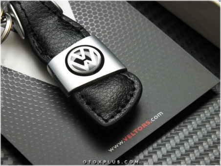 VW Logo Amblem Özel Deri Anahtarlık