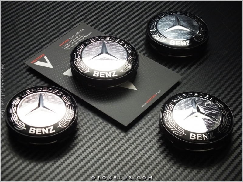 Mercedes Logo Amblem Jant Göbeği Göbek Kapak Seti