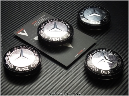 Mercedes Logo Amblem Jant Göbeği Göbek Kapak Seti