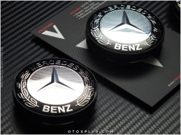 Mercedes Logo Amblem Jant Göbeği Göbek Kapak Seti