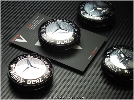 Mercedes Logo Amblem Jant Göbeği Göbek Kapak Seti