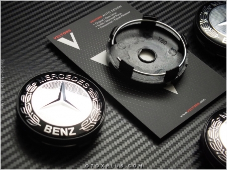 Mercedes Logo Amblem Jant Göbeği Göbek Kapak Seti