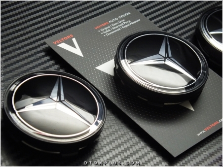 Mercedes Logo Amblem Jant Göbeği Göbek Kapak Seti