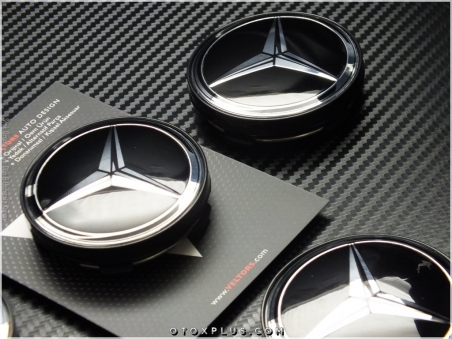 Mercedes Logo Amblem Jant Göbeği Göbek Kapak Seti