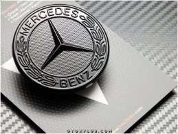 Mercedes Glossy Black / Parlak Siyah Kaput Yıldız Logo Amblem