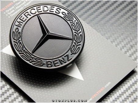 Mercedes Glossy Black / Parlak Siyah Kaput Yıldız Logo Amblem