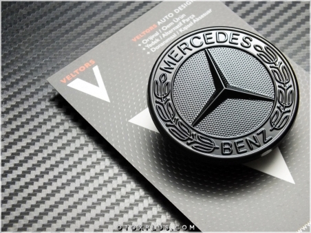 Mercedes Glossy Black / Parlak Siyah Kaput Yıldız Logo Amblem