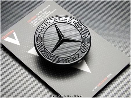 Mercedes Glossy Black / Parlak Siyah Kaput Yıldız Logo Amblem
