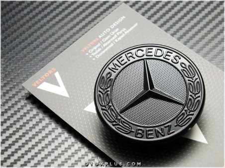 Mercedes Glossy Black / Parlak Siyah Kaput Yıldız Logo Amblem