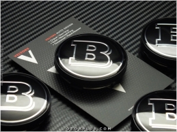 Mercedes BRABUS Logo Amblem Jant Göbeği Göbek Kapak Seti