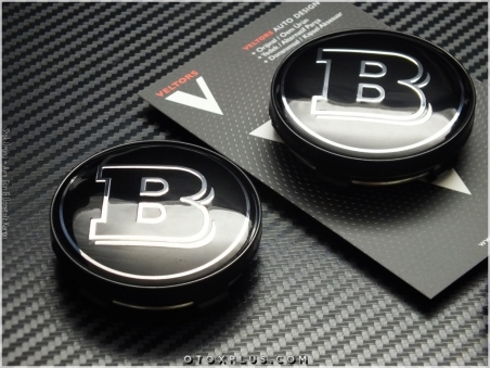 Mercedes BRABUS Logo Amblem Jant Göbeği Göbek Kapak Seti